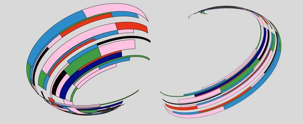 Абстрактний Фон Різнокольоровими Лініями — стоковий вектор