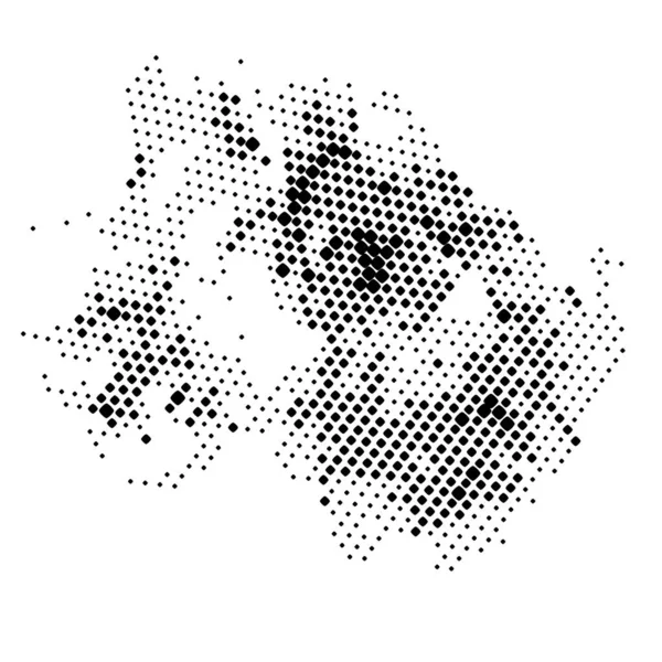 Abstract Grunge Halftone Dots Pattern — ストックベクタ