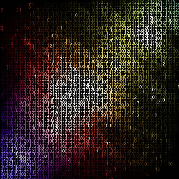 Fond Abstrait Avec Code Binaire — Image vectorielle