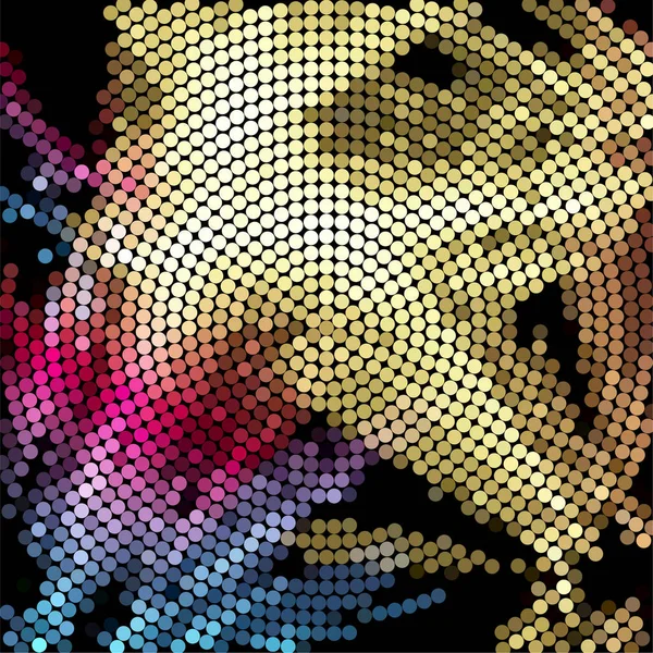 Fond Abstrait Avec Des Points Colorés — Image vectorielle