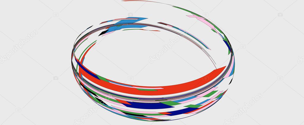 abstract background with circles and lines