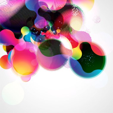 Renkli gradyan ile soyut arkaplan. yüksek teknoloji 3d-illüstrasyon