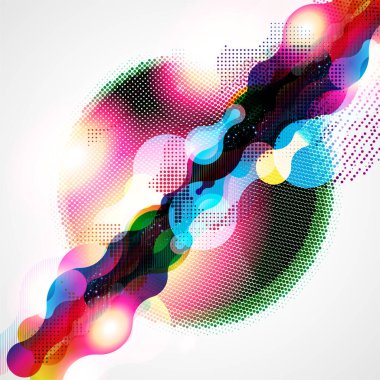 Renkli satırlarla soyut arkaplan