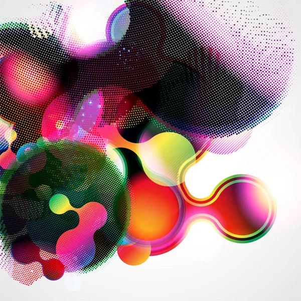 Fond Abstrait Avec Motif Coloré Illustration Vectorielle — Image vectorielle