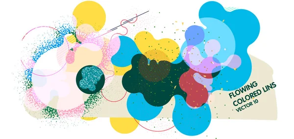 Fond Abstrait Avec Des Cercles Colorés Illustration Vectorielle Pour Couvertures — Image vectorielle