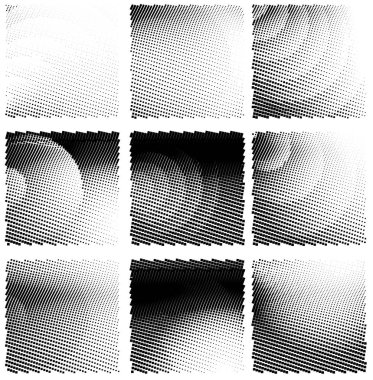 Yarım ton noktalı soyut arkaplan