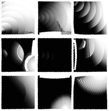 Yarım ton noktalı soyut arkaplan