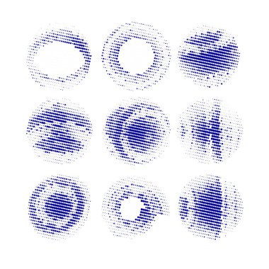 Yarım tonlu noktalar. vektör illüstrasyonu.