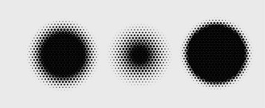 Yarım tonlu noktalar. vektör illüstrasyonu.