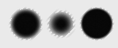 Yarım tonlu noktalar. vektör illüstrasyonu.