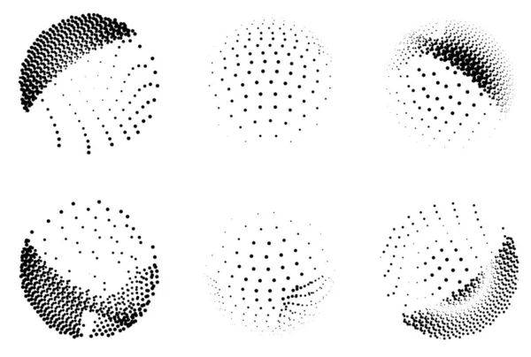 Abstrakte Halbtonpunktmuster Vektorillustration — Stockvektor