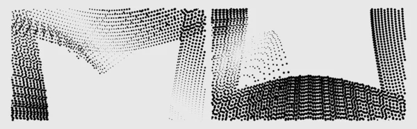 Fond Abstrait Avec Lignes Points Grunge — Image vectorielle