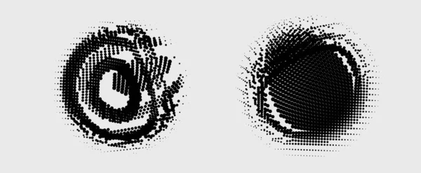 Fond Abstrait Avec Demi Tons Grunge — Image vectorielle