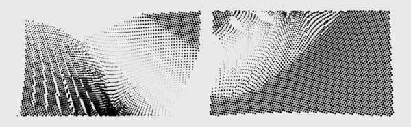 Abstracte Achtergrond Met Monochrome Golven Vectorillustratie — Stockvector