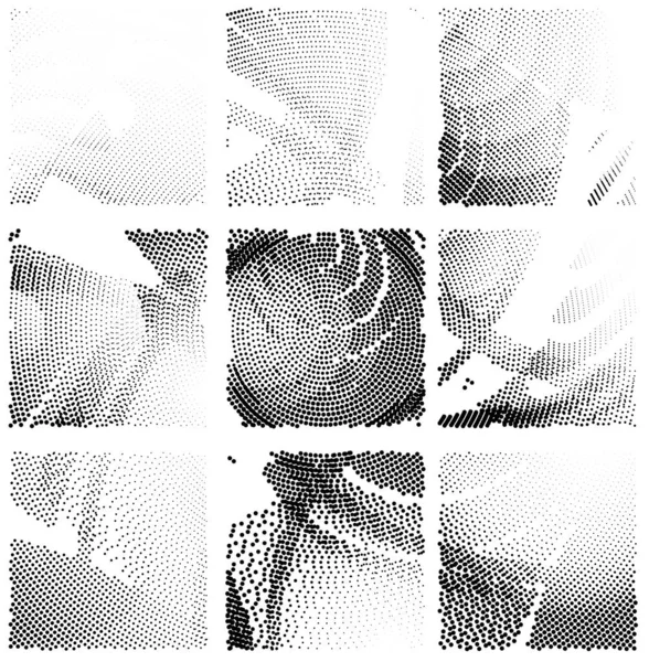 Fond Abstrait Avec Des Points Demi Tons — Image vectorielle