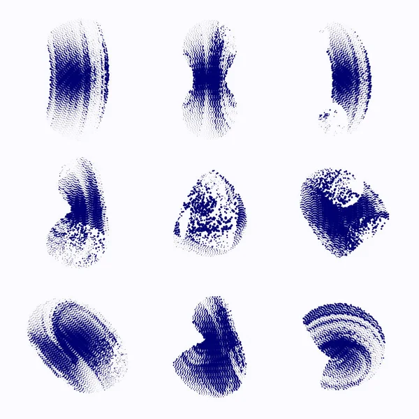 grunge fırça darbeleri, vektör çizim seti