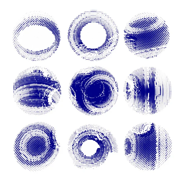 grunge çerçeve kümesi. vektör çizim