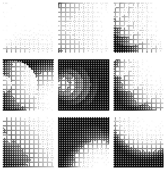 Fondo Abstracto Puntos Medio Tono — Archivo Imágenes Vectoriales