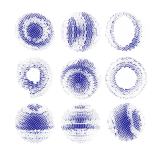 Conjunto Elementos Grunge Abstratos — Vetor de Stock