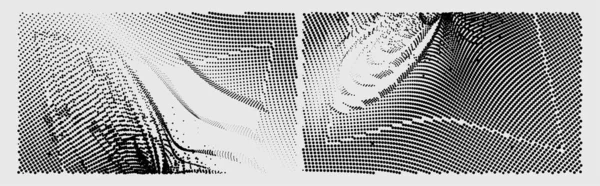 Abstracte Achtergrond Monochrome Textuur Zwart Wit Getextureerd — Stockvector
