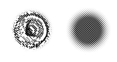 Yarım tonlu noktalar. vektör illüstrasyonu.