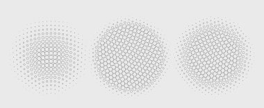 Yarım tonlu noktalar. vektör illüstrasyonu.