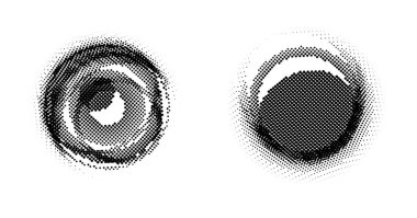 Yarım tonlu noktalar. vektör illüstrasyonu.