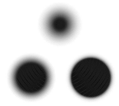Yarım tonlu noktalar. vektör illüstrasyonu.