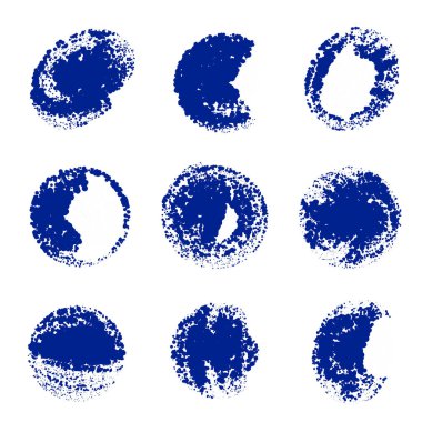 Fırça darbeleri, lekeler, lekeler, lekeler, boyalar. vektör illüstrasyonu