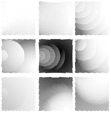 Yarım tonlu noktalar. vektör illüstrasyonu.