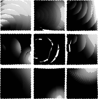 Yarım ton noktalı soyut arkaplan