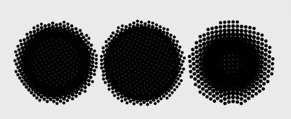 Fond Abstrait Avec Des Points Demi Teinte Illustration Vectorielle — Image vectorielle