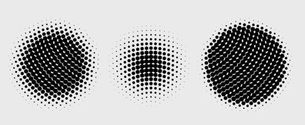 Yarım tonlu noktalar. vektör illüstrasyonu.