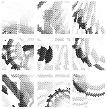 soyut yarım ton noktalar üretken sanat arkaplanı çizimi