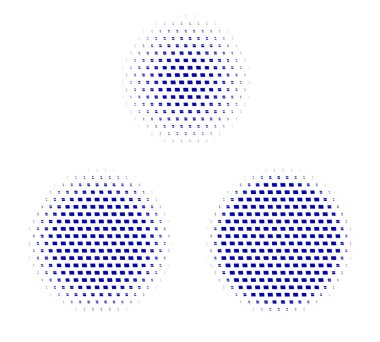 Yarım tonlu noktalar. vektör illüstrasyonu.