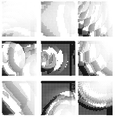 Siyah ve beyaz arkaplanın yarım ton dokusu