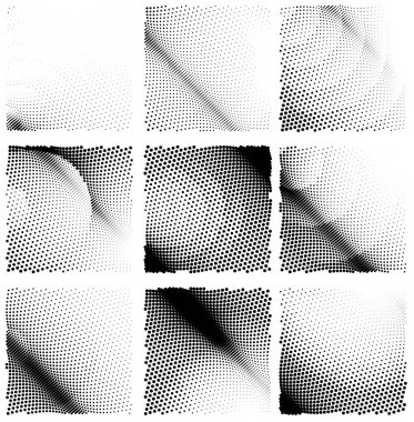 Yarım ton noktalı soyut arkaplan