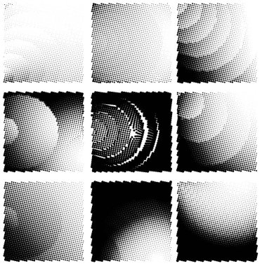 Noktalı soyut yarım ton arkaplan