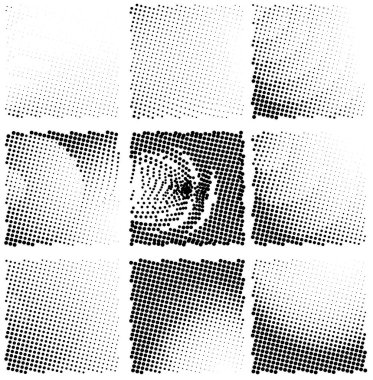 Noktalı soyut yarım ton arkaplan