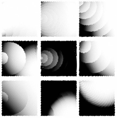 Yarım ton noktalı soyut arkaplan