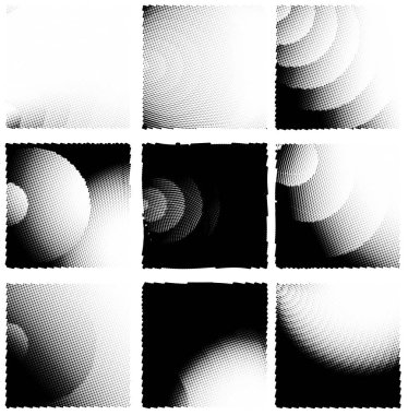 Yarım ton noktalı soyut arkaplan