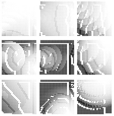 Yarım tonlu noktalar. vektör illüstrasyonu.