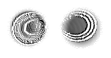 Yarım tonlu noktalar. Noktalı arka plan. vektör illüstrasyonu.