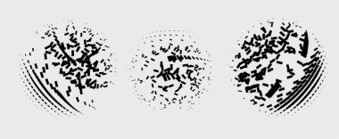 Siyah ve beyaz soyut arkaplan seti