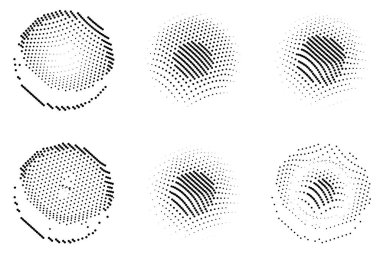 Yarım tonlu noktalar. vektör illüstrasyonu.