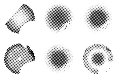 Yarım tonlu noktalar. vektör illüstrasyonu.