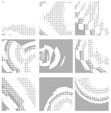 Yarım tonlu noktalar. vektör illüstrasyonu.