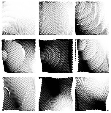 Yarım ton noktalı soyut arkaplan