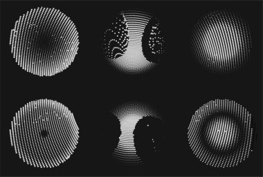 Yarım tonlu noktalar. vektör illüstrasyonu.