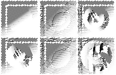 Farklı desenlere sahip yarım ton grunge arkaplanı